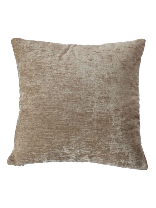 Coussin déhoussable en velours - Kiabi