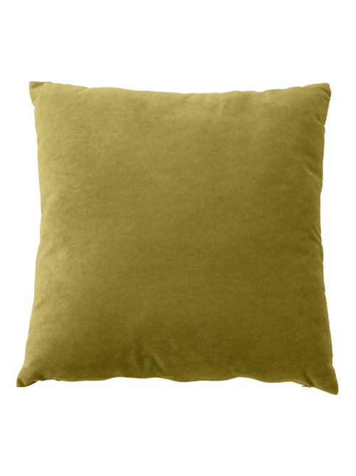 Coussin dehoussable en velours - Kiabi