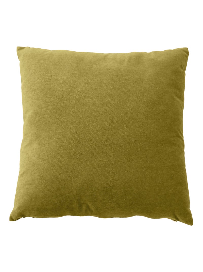 Coussin dehoussable en velours Bronze - Kiabi