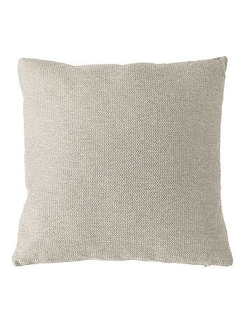 Coussin déhoussable en velours chenillé