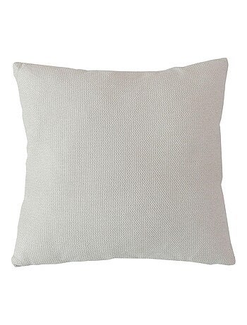 Coussin déhoussable en velours chenillé