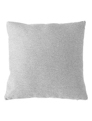 Coussin déhoussable en velours chenillé