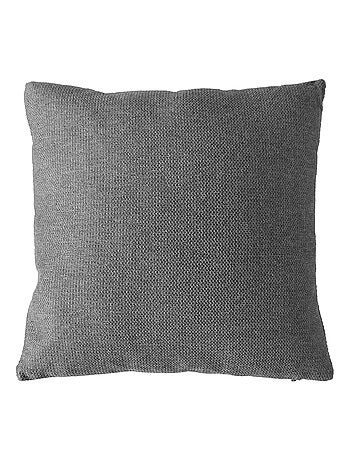 Coussin déhoussable en velours chenillé