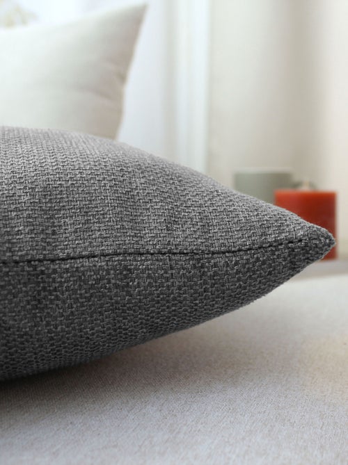 Coussin déhoussable en velours chenillé - Kiabi