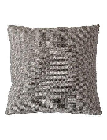 Coussin déhoussable en velours chenillé