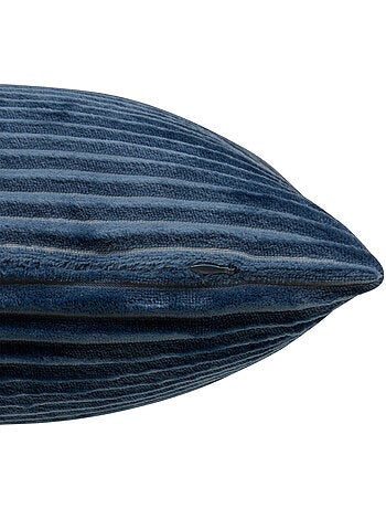 Coussin déhoussable en velours côtelé arum