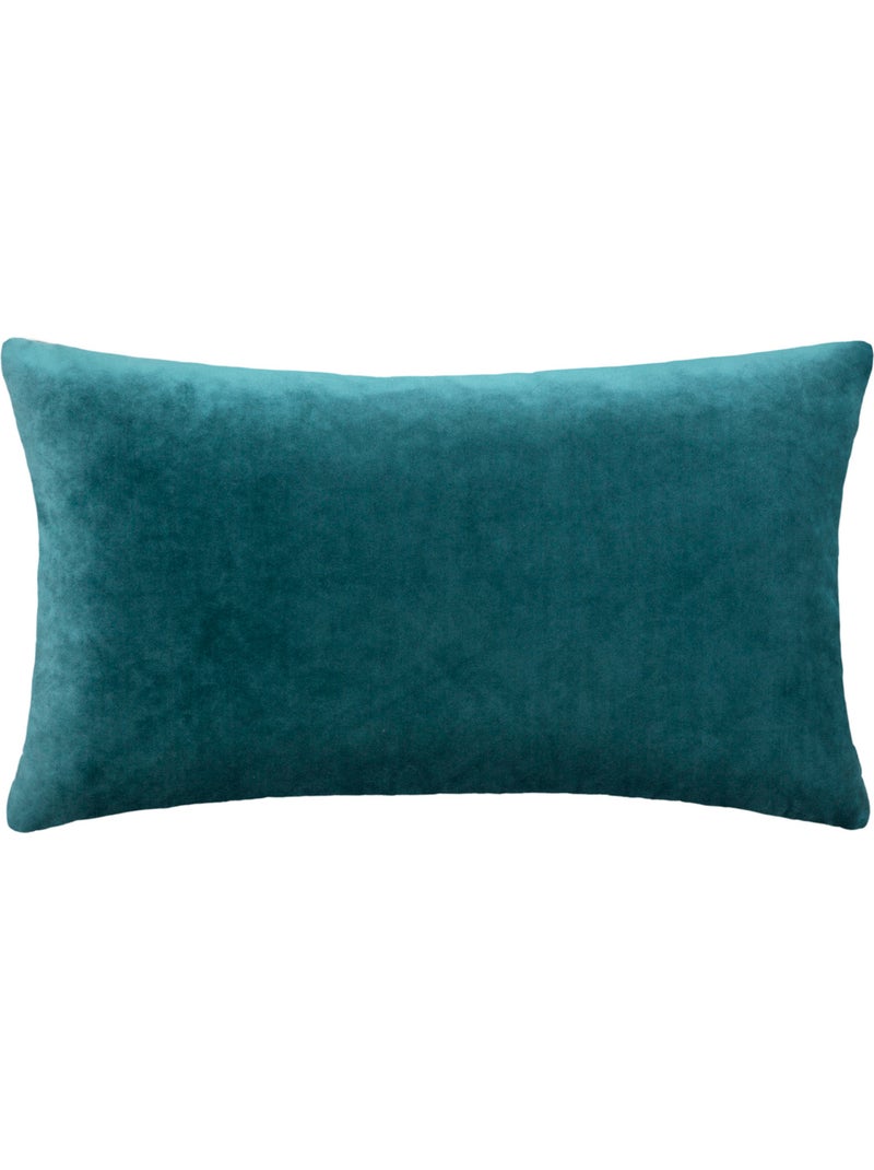 Coussin déhoussable en velours DOLCE Bleu - Kiabi
