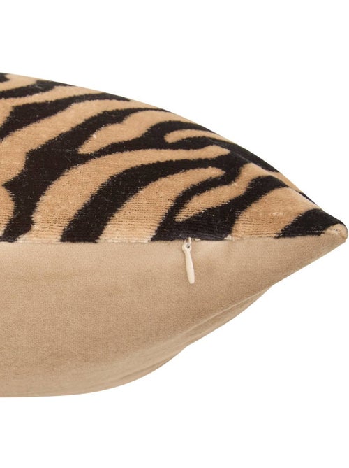 Coussin déhoussable en velours LYNRA - Kiabi