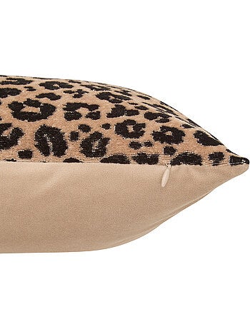 Coussin déhoussable en velours lynra