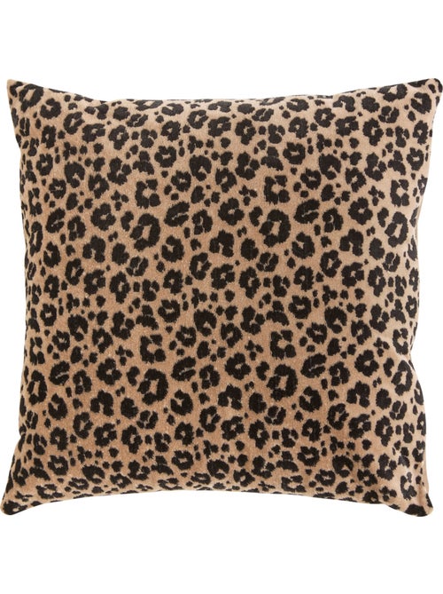 Coussin déhoussable en velours LYNRA - Kiabi