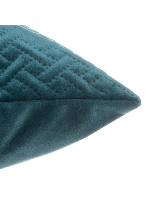 Coussin déhoussable en velours reliefé - Kiabi