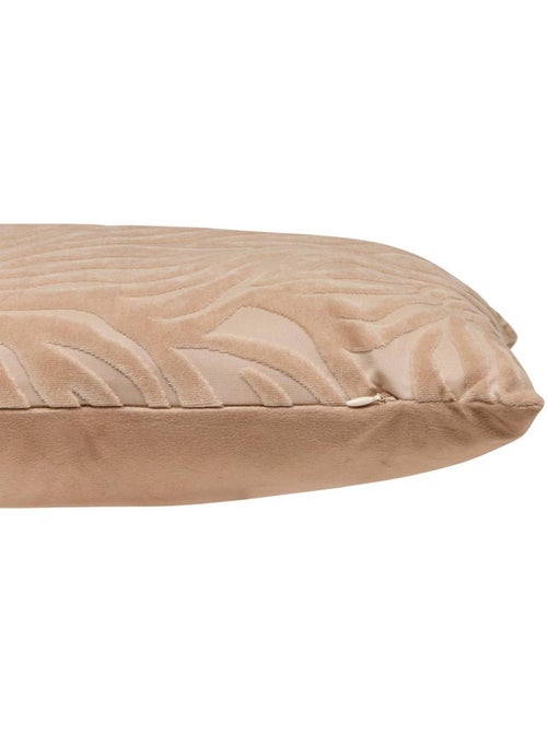 Coussin déhoussable en velours TIGRIS - Kiabi