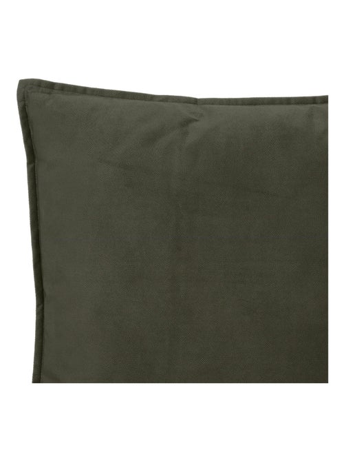 Coussin déhoussable en velours - Kiabi