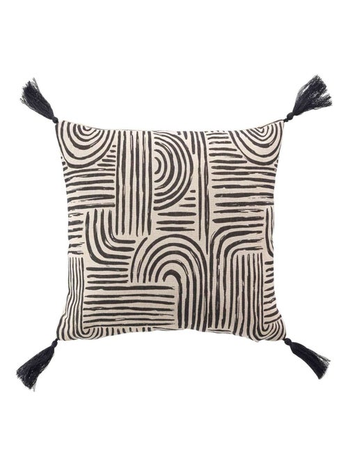 Coussin déhoussable ESTERO - Polycoton imprimé - Kiabi