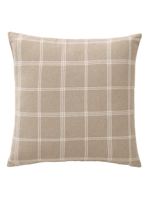 Coussin déhoussable EVEREST 45x45 cm – Tissu tissé – Coloris Sable - Kiabi