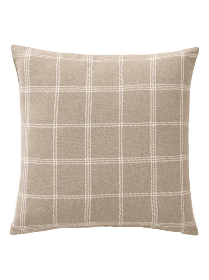 Coussin déhoussable EVEREST 45x45 cm – Tissu tissé – Coloris Sable Beige - Kiabi