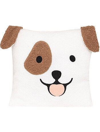 Coussin déhoussable forme tête de chien SCOTT