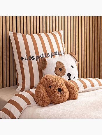 Coussin déhoussable forme tête de chien SCOTT