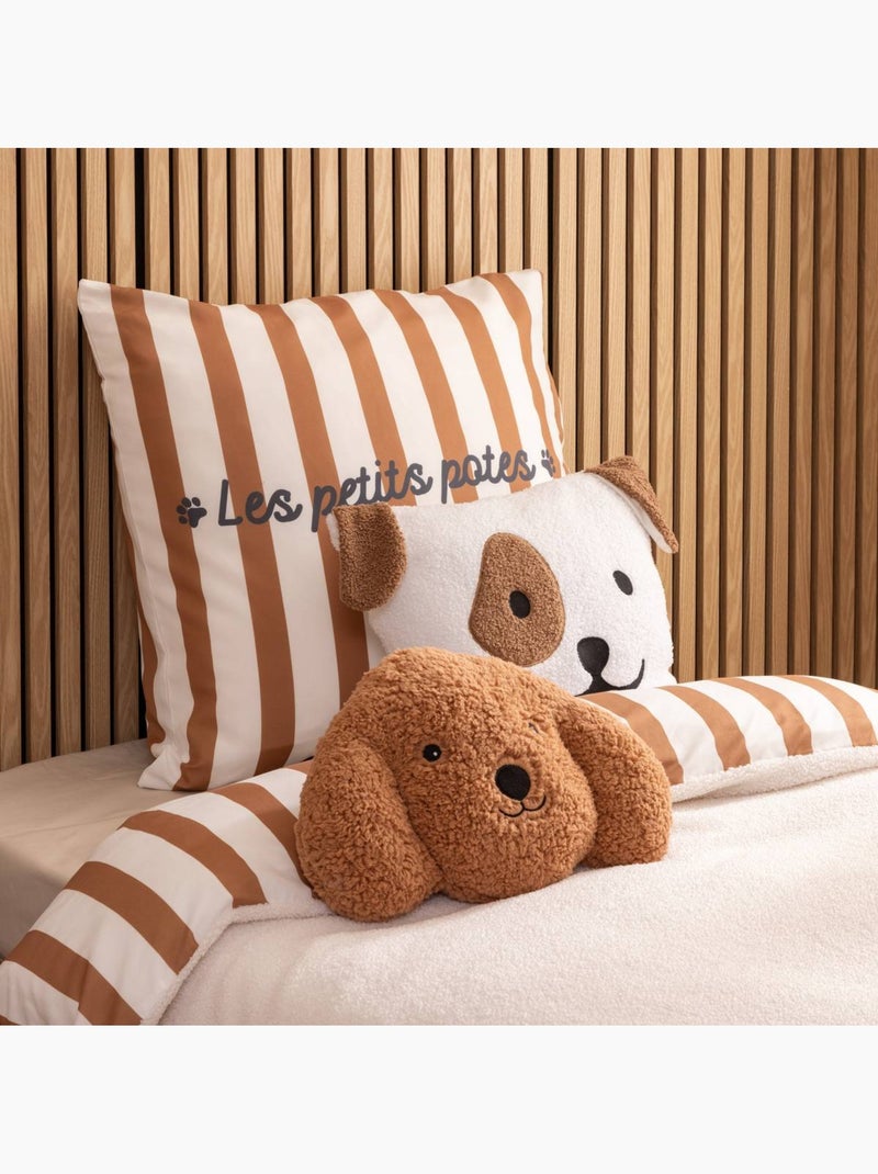 Coussin déhoussable forme tête de chien SCOTT Blanc - Kiabi