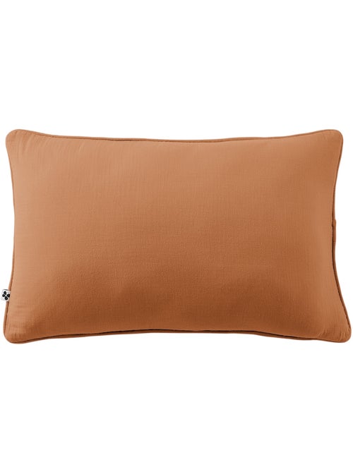 Coussin déhoussable GAIA – Gaze de coton avec passepoil élégant - Kiabi
