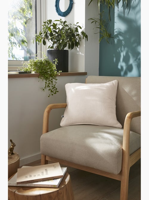 Coussin déhoussable GAIA – Gaze de coton avec passepoil élégant - Kiabi