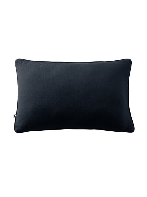 Coussin déhoussable GAIA  Gaze de coton avec passepoil élégant - Kiabi