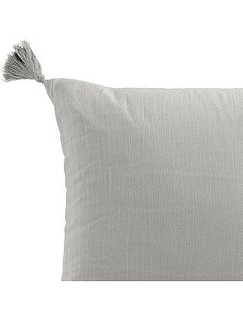 Coussin déhoussable GAIA – Gaze de coton avec passepoil élégant