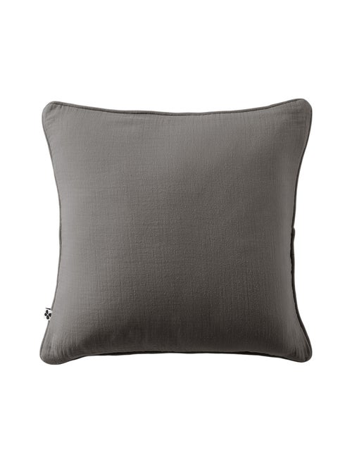 Coussin déhoussable GAIA – Gaze de coton avec passepoil élégant - Kiabi