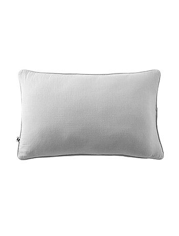 Coussin déhoussable GAIA– Gaze de coton avec passepoil élégant