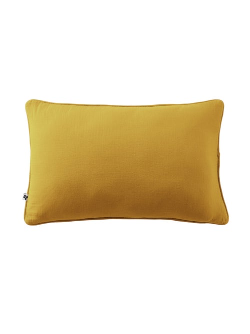 Coussin déhoussable GAIA  Gaze de coton avec passepoil élégant - Kiabi