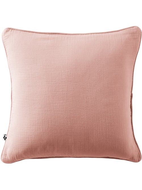 Coussin déhoussable GAIA  Gaze de coton avec passepoil élégant - Kiabi