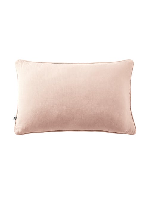 Coussin déhoussable GAIA  Gaze de coton avec passepoil élégant - Kiabi