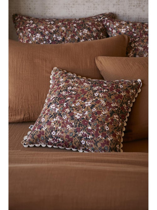 Coussin déhoussable – Gaze de coton imprimée – Capucine Minuit - Kiabi Coussin déhoussable – Gaze de coton imprimée – Capucine Minuit - Kiabi