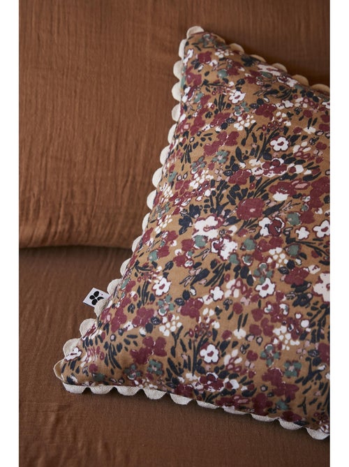Coussin déhoussable – Gaze de coton imprimée – Capucine Minuit - Kiabi Coussin déhoussable – Gaze de coton imprimée – Capucine Minuit - Kiabi
