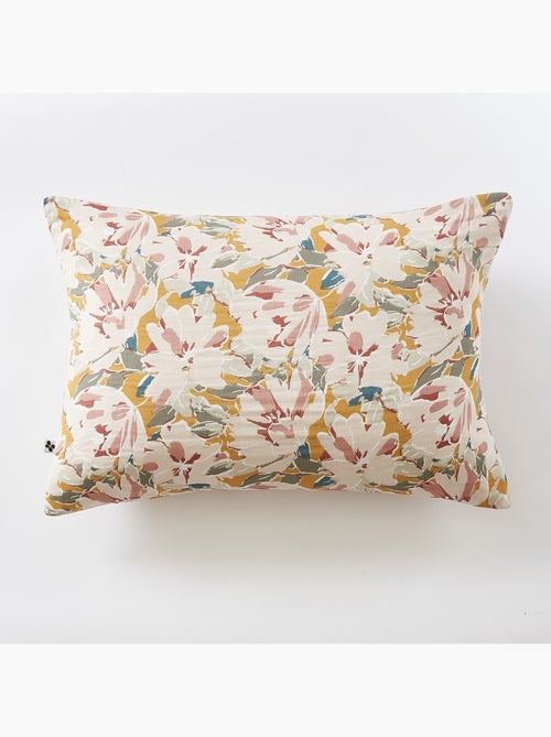 Coussin déhoussable – Gaze de coton imprimée CLARENCE - Kiabi