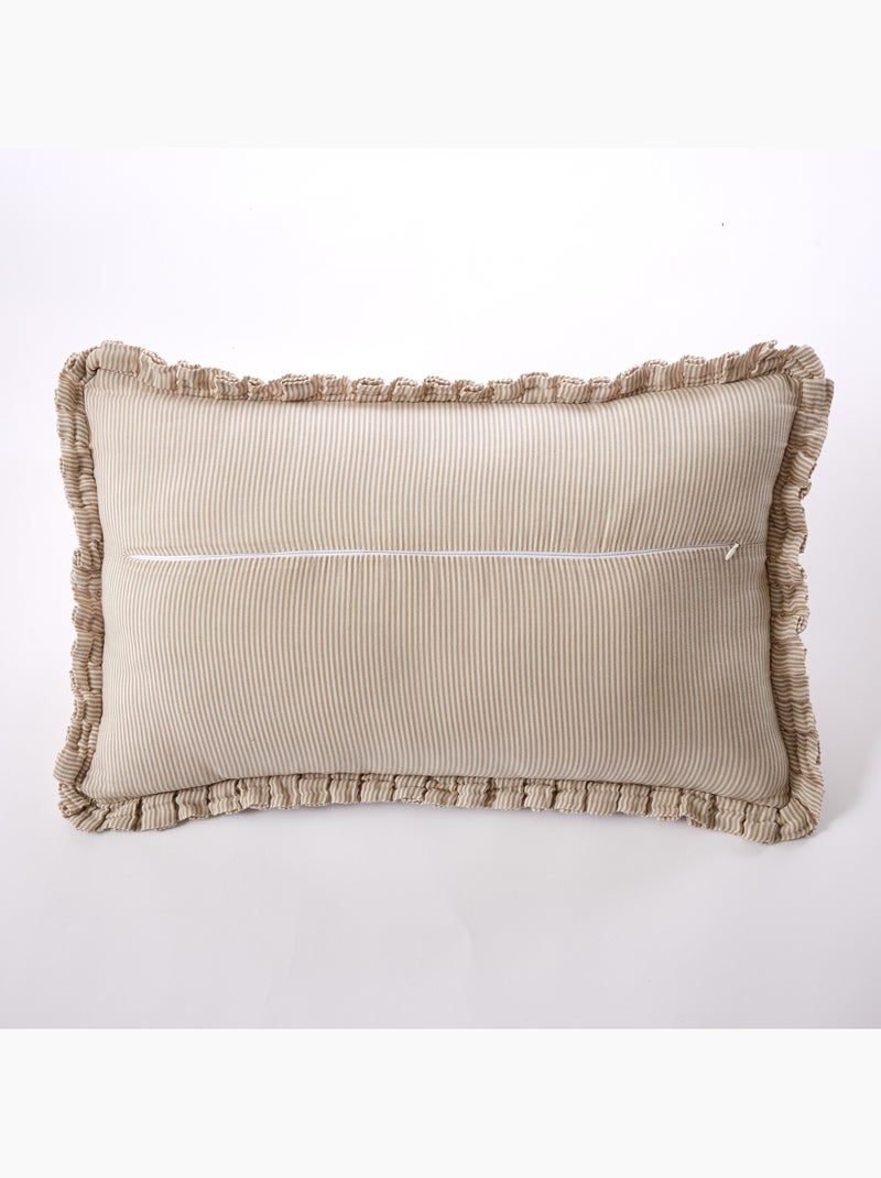 Coussin déhoussable gaze de coton – livia Sable - Kiabi