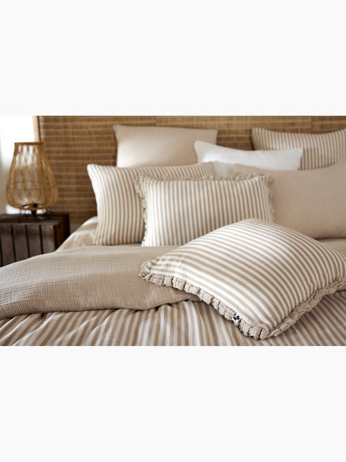 Coussin déhoussable gaze de coton – livia - Kiabi
