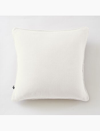 Coussin déhoussable – Gaze de coton unie GAÏA