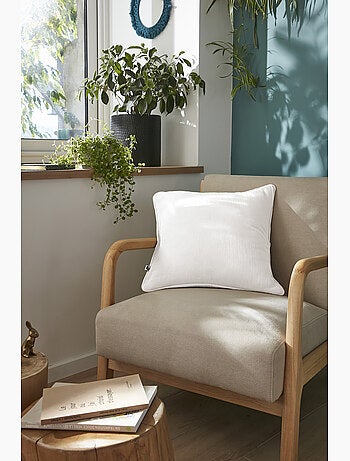 Coussin déhoussable – Gaze de coton unie GAÏA