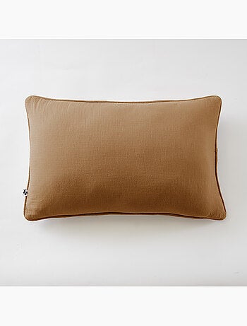 Coussin déhoussable – Gaze de coton unie GAÏA