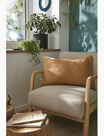 Coussin déhoussable – Gaze de coton unie GAÏA