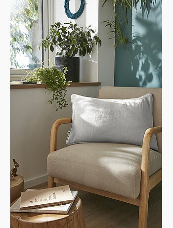 Coussin déhoussable – Gaze de coton unie GAÏA