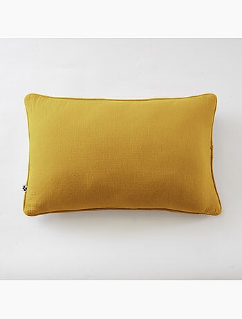 Coussin déhoussable – Gaze de coton unie GAÏA