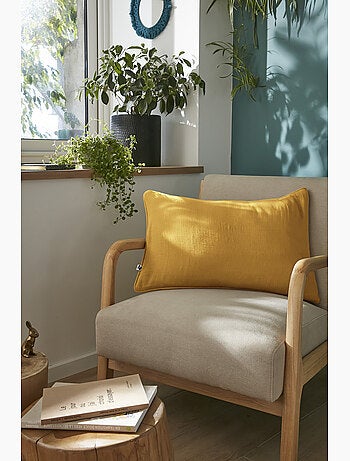 Coussin déhoussable – Gaze de coton unie GAÏA