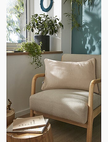 Coussin déhoussable – Gaze de coton unie GAÏA