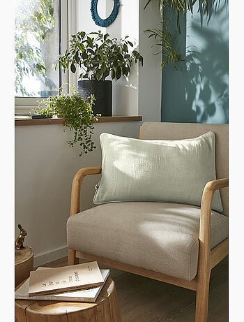 Coussin déhoussable – Gaze de coton unie GAÏA