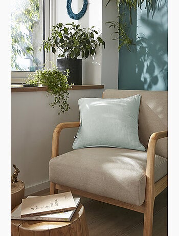 Coussin déhoussable – Gaze de coton unie GAÏA