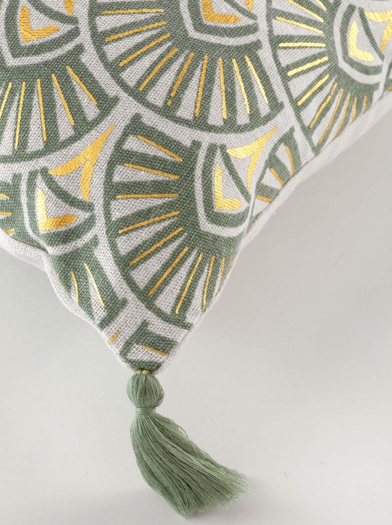 Coussin dehoussable Icarre Vert - Kiabi
