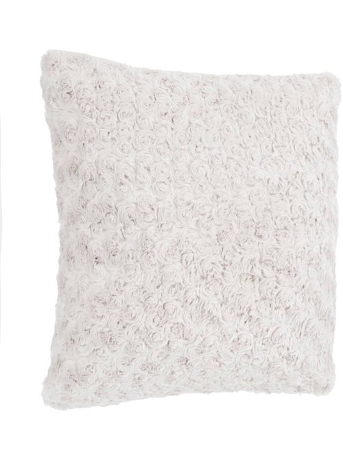 Coussin déhoussable imitation fourrure BOUCLETTE - Kiabi
