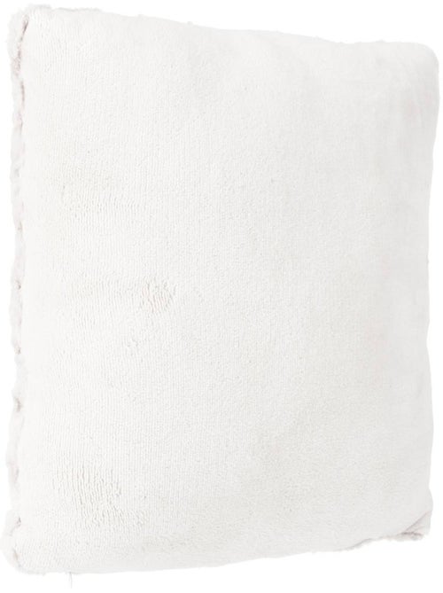 Coussin déhoussable imitation fourrure BOUCLETTE - Kiabi
